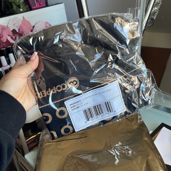 Copper slim mesh insulated workout pants size M FREE sport bag - Picture 5 of 12